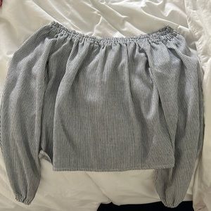 Off the shoulder brandy Melville shirt